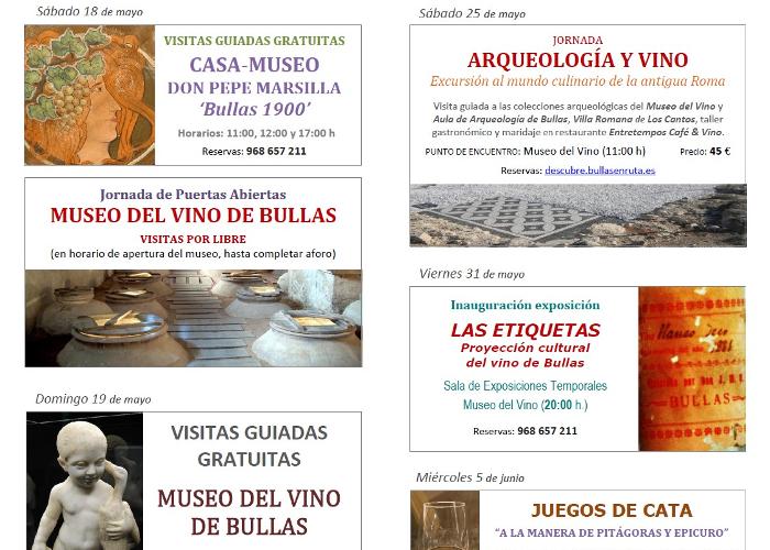 ACTIVIDADES EN BULLAS POR EL DA INTERNACIONAL DE LOS MUSEOS