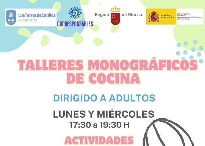 TALLERES MONOGRÁFICOS DE COCINA TALLERES MONOGRÁFICOS DE COCINA