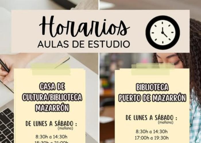 HORARIO SALAS DE ESTUDIO HORARIO SALAS DE ESTUDIO