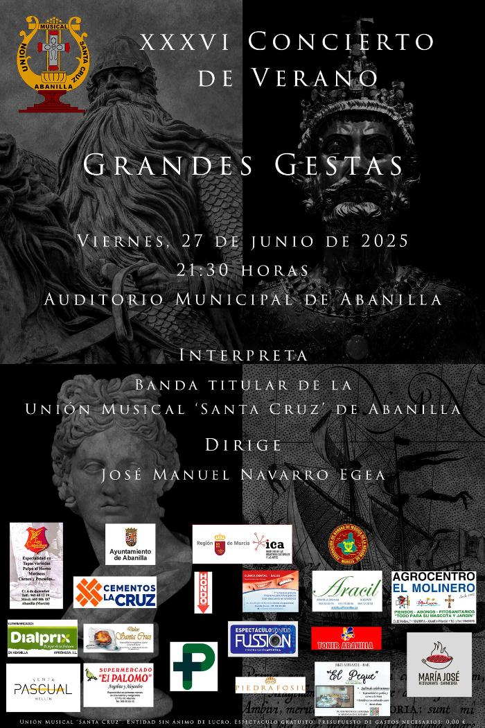 XXXVI CONCIERTO DE VERANO DE LA UNIÓN MUSICAL SANTA CRUZ XXXVI CONCIERTO DE VERANO DE LA UNIÓN MUSICAL SANTA CRUZ