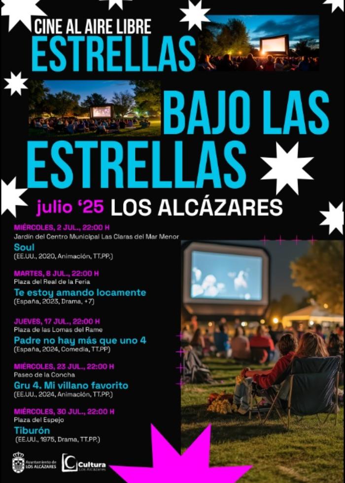 CINE AL AIRE LIBRE. ESTRELLAS BAJO LAS ESTRELLAS. CINE AL AIRE LIBRE. ESTRELLAS BAJO LAS ESTRELLAS.