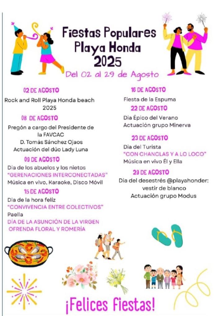 FIESTAS POPULARES PLAYA HONDA