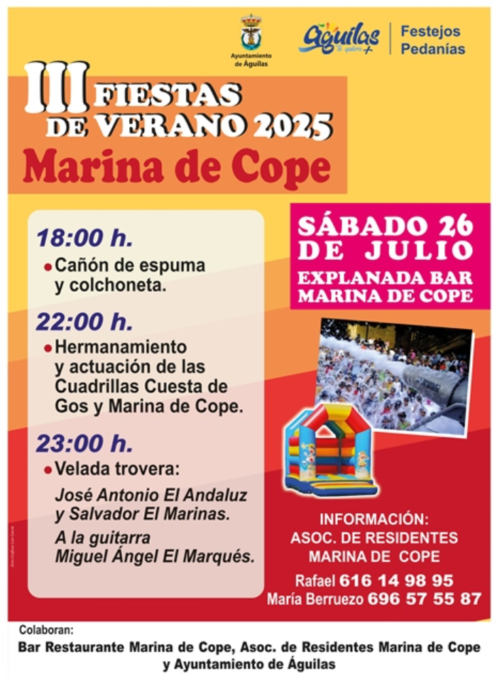 FIESTAS DE VERANO MARINA DE COPE