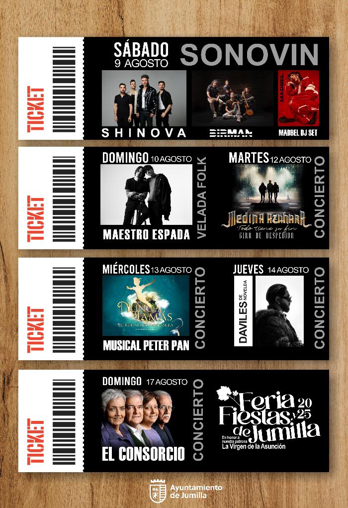 CONCIERTOS FERIA Y FIESTAS PATRONALES