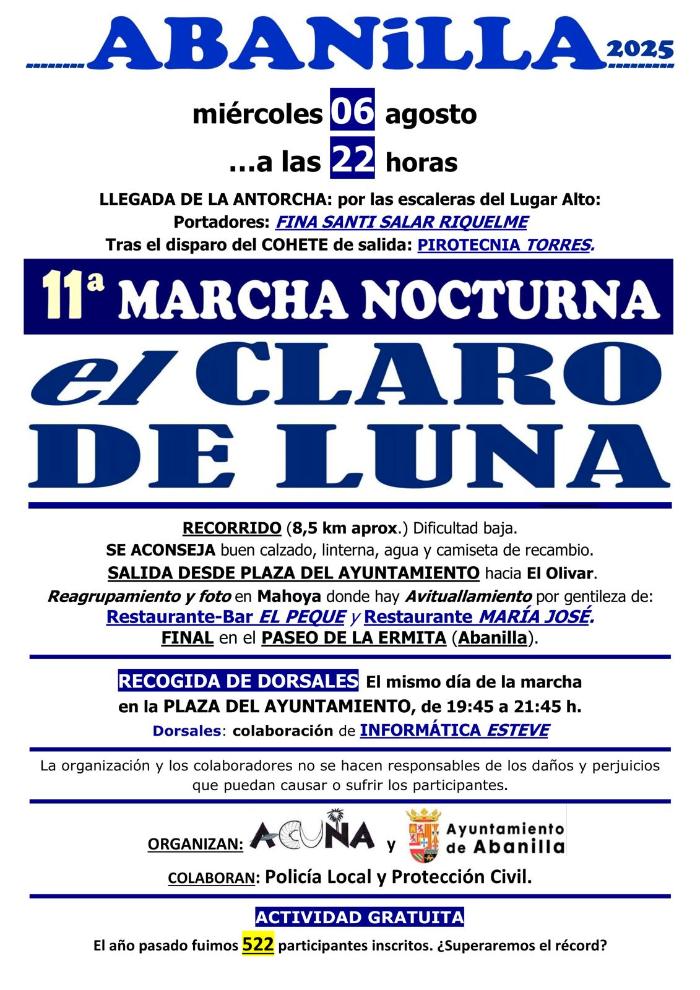 11 EDICIN DEL CLARO DE LUNA