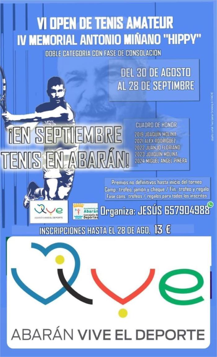 VI OPEN DE TENIS AMATEUR VI OPEN DE TENIS AMATEUR