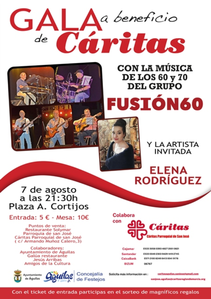 Gala musical benfica a beneficio de Critas. 