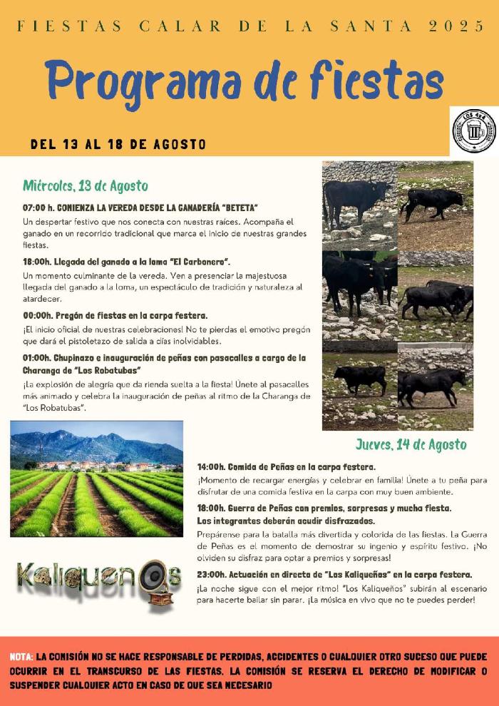 FIESTAS EN EL CALAR DE LA SANTA - MORATALLA