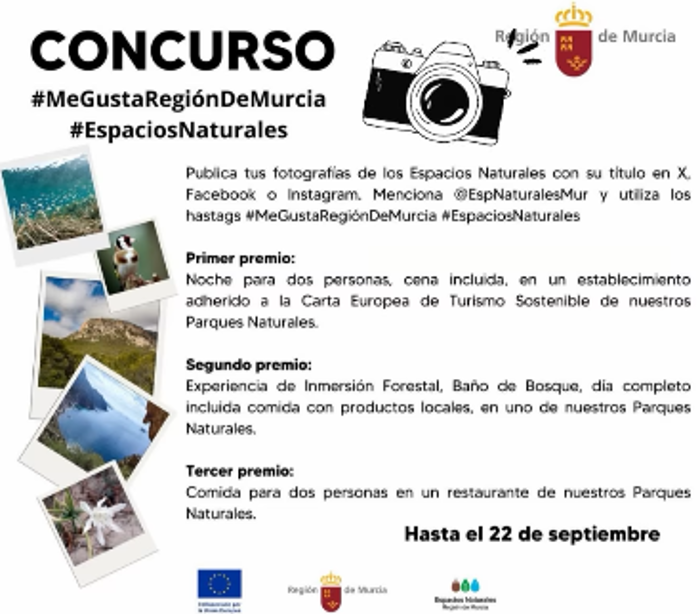 II CONCURSO DE FOTOGRAFÍA DE ESPACIOS NATURALES DE LA REGIÓN DE MURCIA II CONCURSO DE FOTOGRAFÍA DE ESPACIOS NATURALES DE LA REGIÓN DE MURCIA