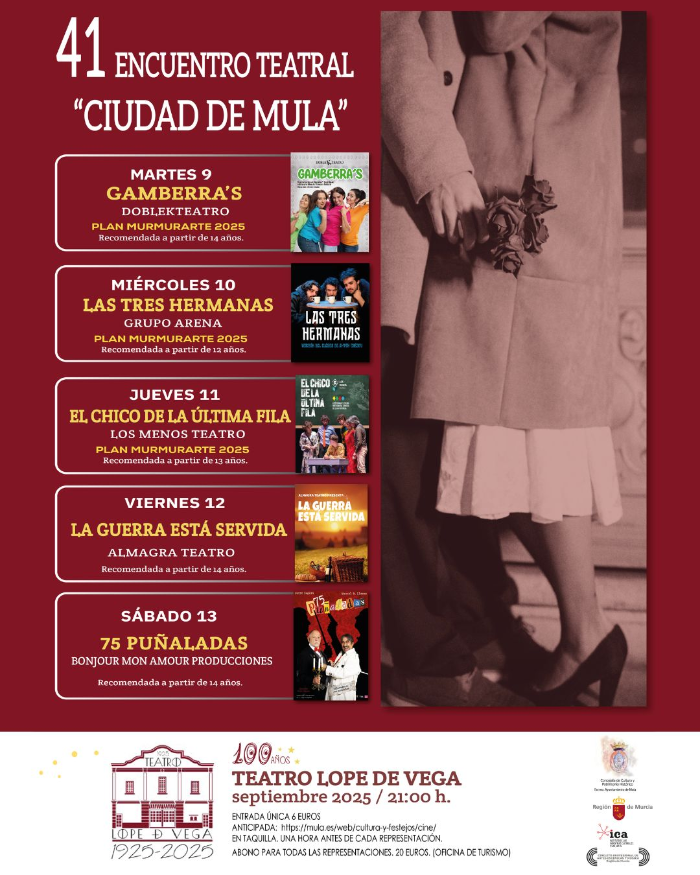 41 ENCUENTRO TEATRAL CIUDAD DE MULA 41 ENCUENTRO TEATRAL CIUDAD DE MULA