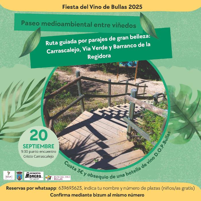 PASEO MEDIOAMBIENTAL ENTRE VIÑEDOS PASEO MEDIOAMBIENTAL ENTRE VIÑEDOS