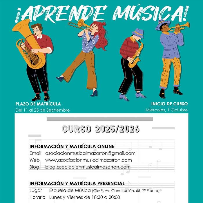 La Escuela de Música de la Asociación Musical Maestro Eugenio Calderón abre su periodo de inscripción La Escuela de Música de la Asociación Musical Maestro Eugenio Calderón abre su periodo de inscripción