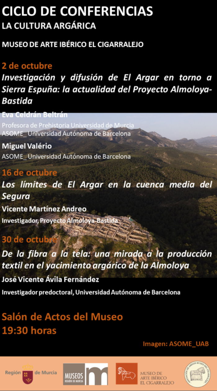 CICLO DE CONFERENCIAS SOBRE LA CULTURA ARGARICA CICLO DE CONFERENCIAS SOBRE LA CULTURA ARGARICA