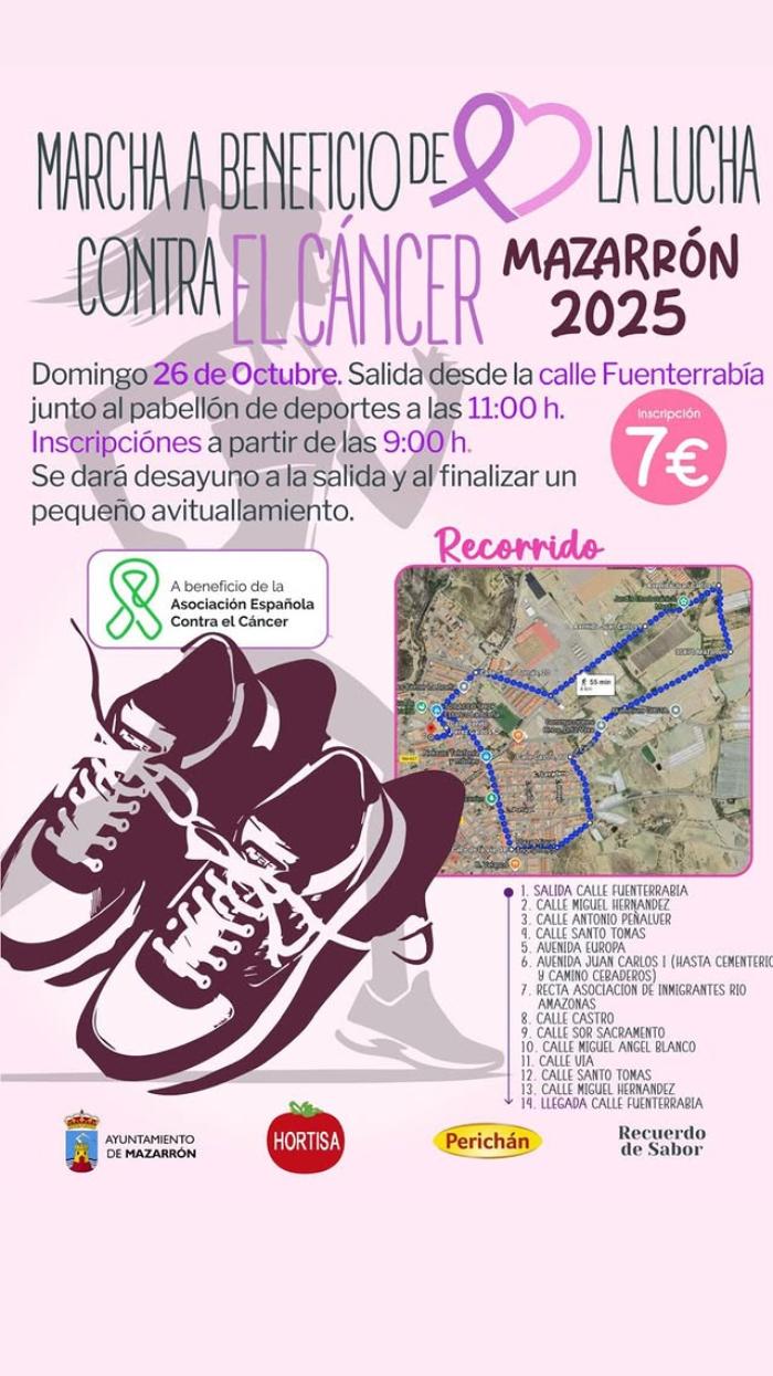 Marcha Solidaria contra el Cáncer . Mazarrón 2025 Marcha Solidaria contra el Cáncer . Mazarrón 2025