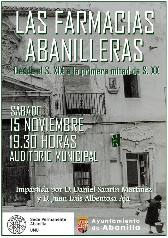 CHARLA: LAS FARMACIAS ABANILLERAS DESDE EL S.XIX A LA PRIMERA MITAD DE S. XX