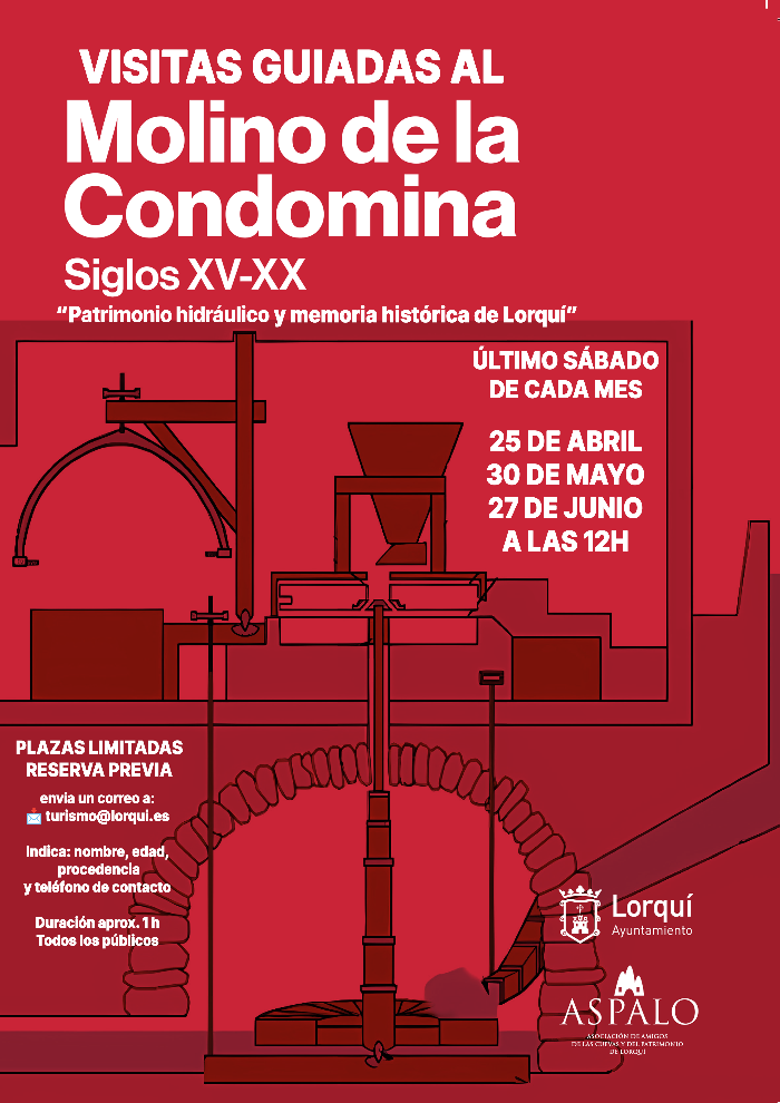 VISITAS GUIADAS AL MOLINO DE LA CONDOMINA