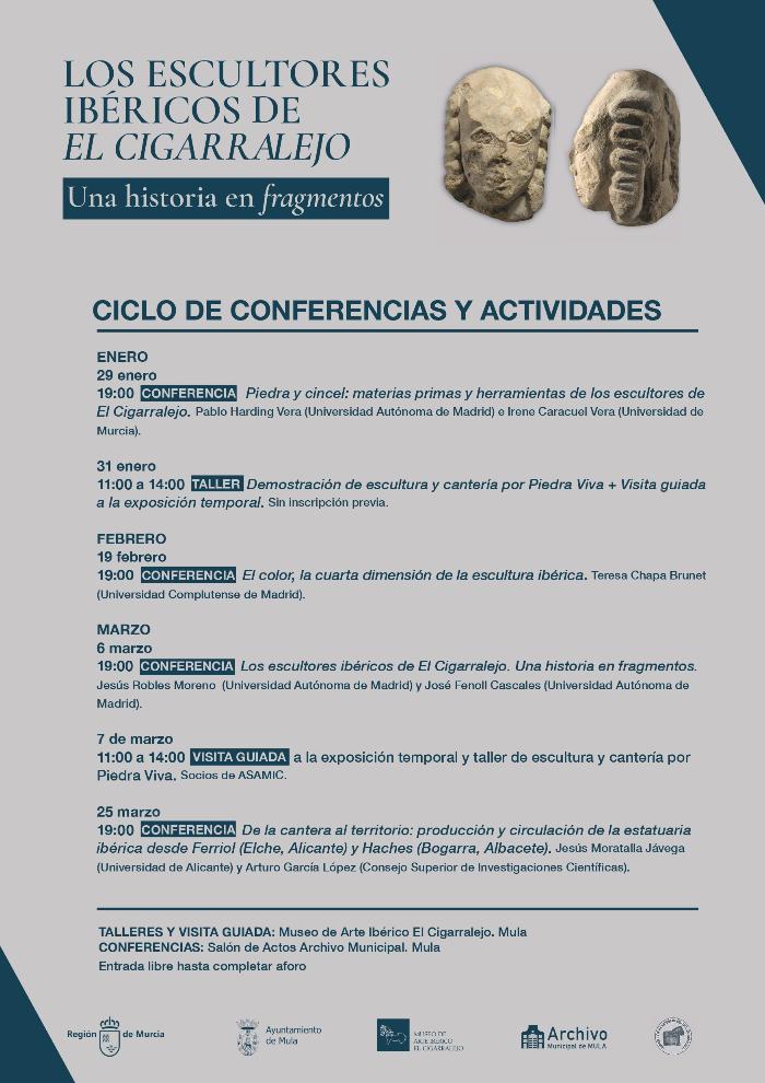  CICLO DE CONFERENCIAS Y ACTIVIDADES SOBRE ESCULTURA IB�RICA EN EL MUSEO EL CIGARRALEJO