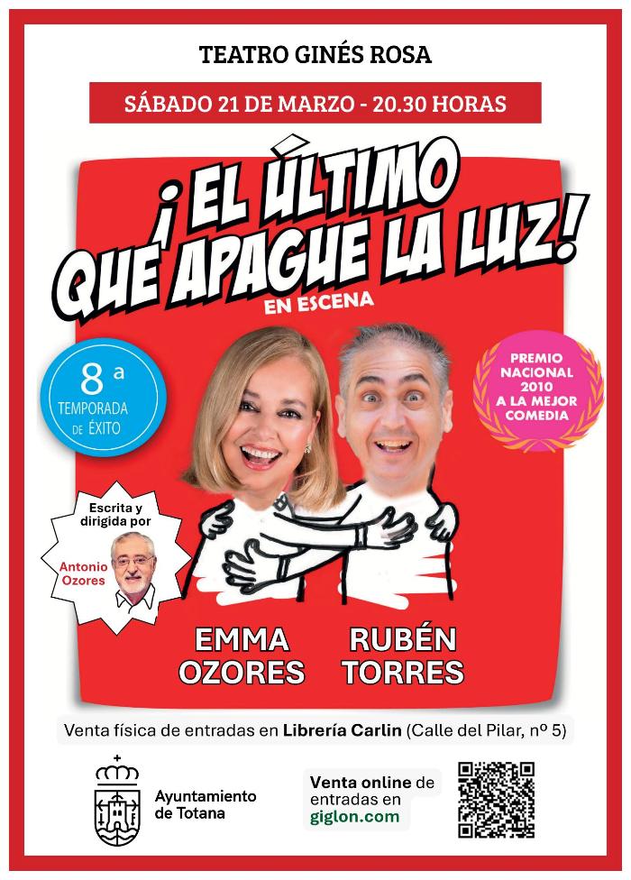 Teatro, el �ltimo que apague la luz.