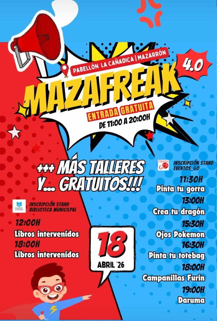 Nuevos talleres en el evento  mazafreak 4.0