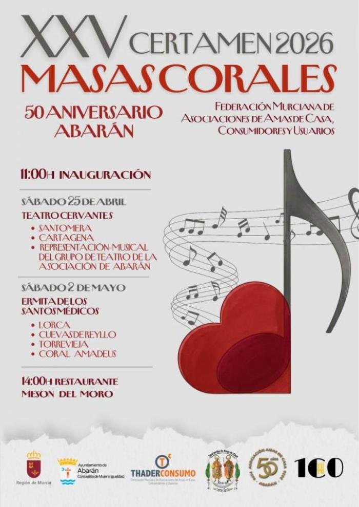 XXV certamen 2026 masas corales