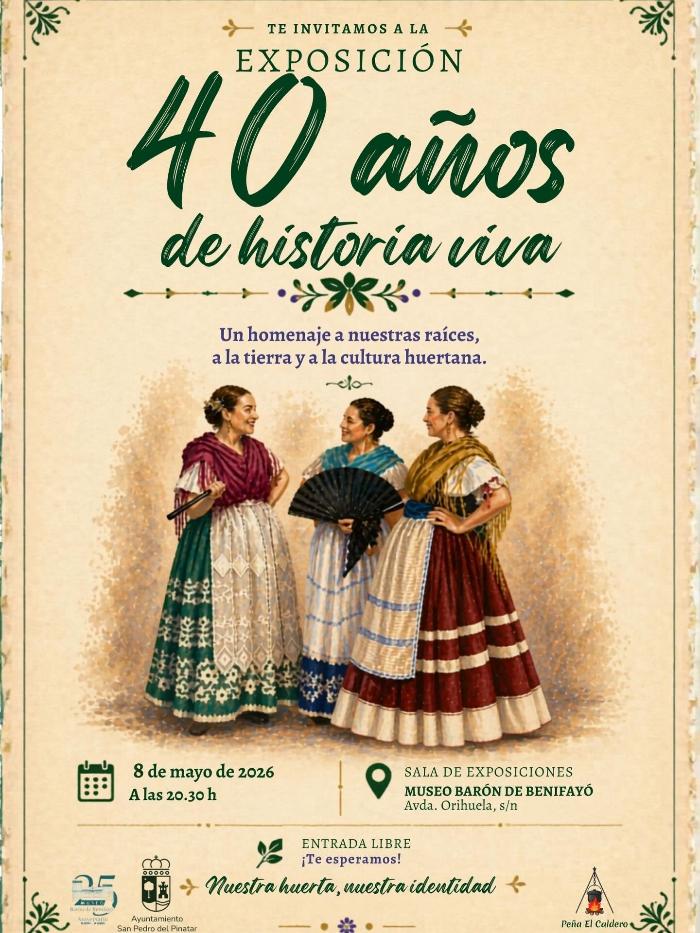 Exposici�n 40 A�os de historia viva pe�a el caldero