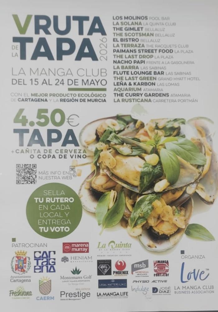 V ruta de la tapa love La Manga club