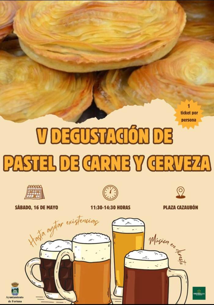 V degustaci�n de pastel de carne y cerveza