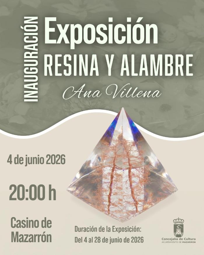Inauguraci�n de la exposici�n resina y alambre de ana villena