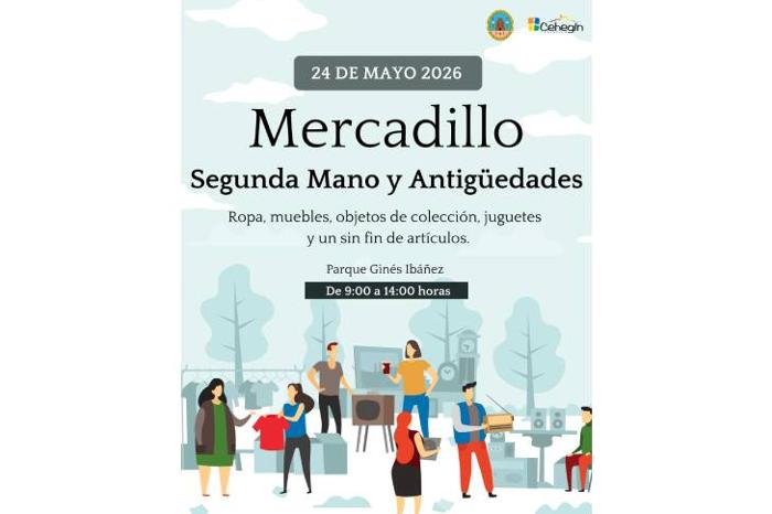 Mercadillo de segunda mano y antig�edades de Ceheg�n