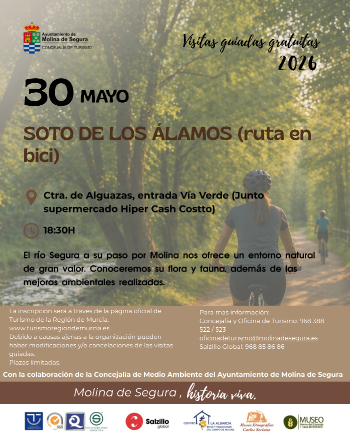 Visita guiada ruta Soto de los �lamos (ruta en bici)