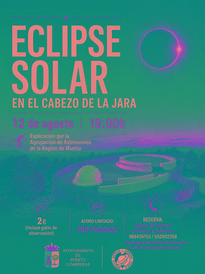 Eclipse solar en el Cabezo de la Jara