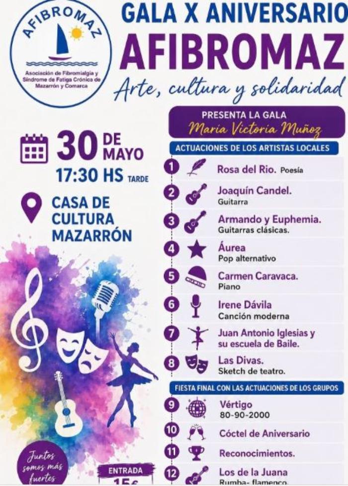  afibromaz celebra su 10� Aniversario con una gran gala ben�fica 