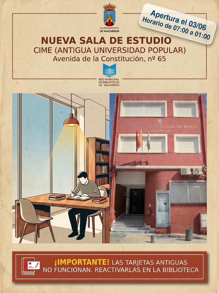 Nueva sala de estudio en Mazarr�n.