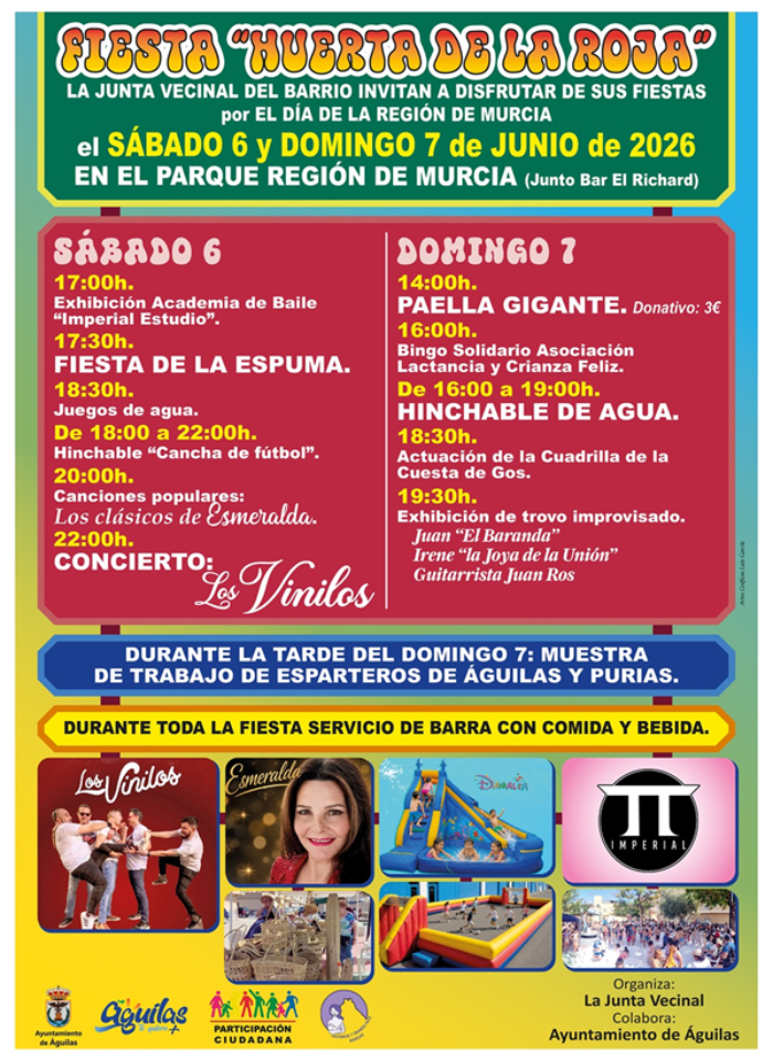 Fiesta vecinal Huerta de la roja 