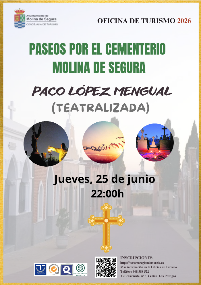 Paseos por el cementerio. visita teatralizada. 22:00 horas
