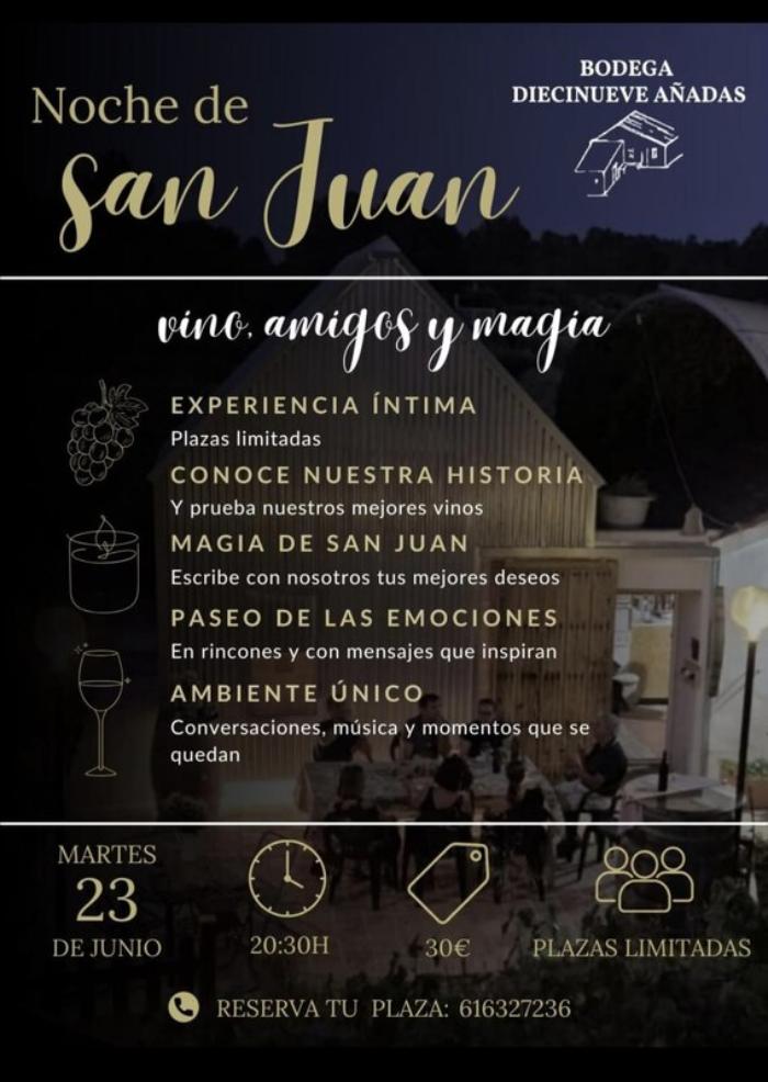 Noche de san juan en la bodega diecinueve a�adas