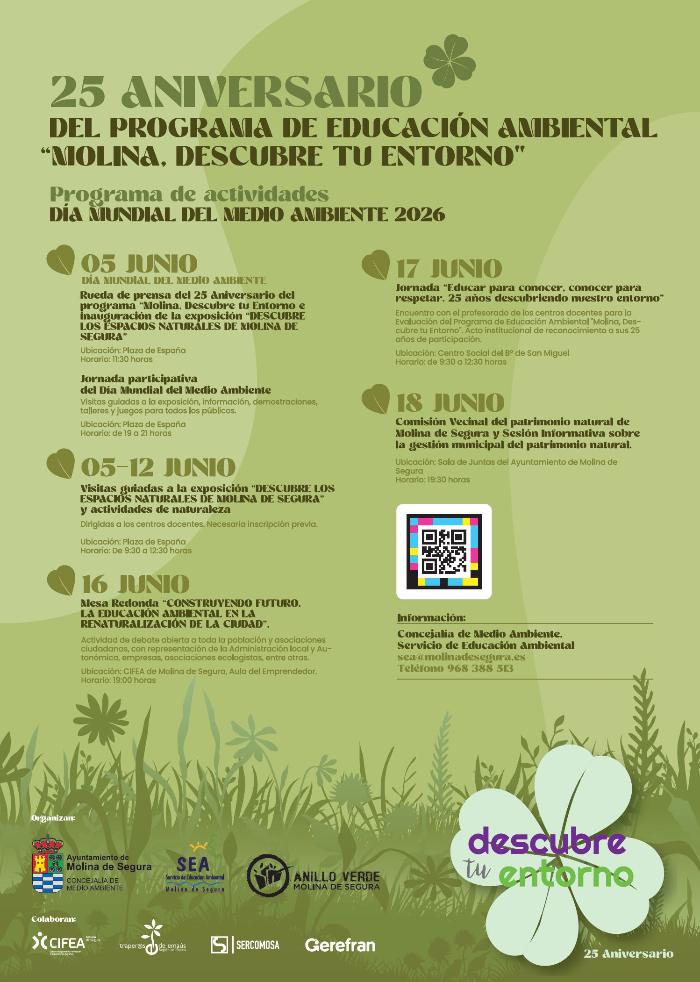 25 Aniversario del Programa de educaci�n ambiental para centros docentes molina, descubre tu entorno
