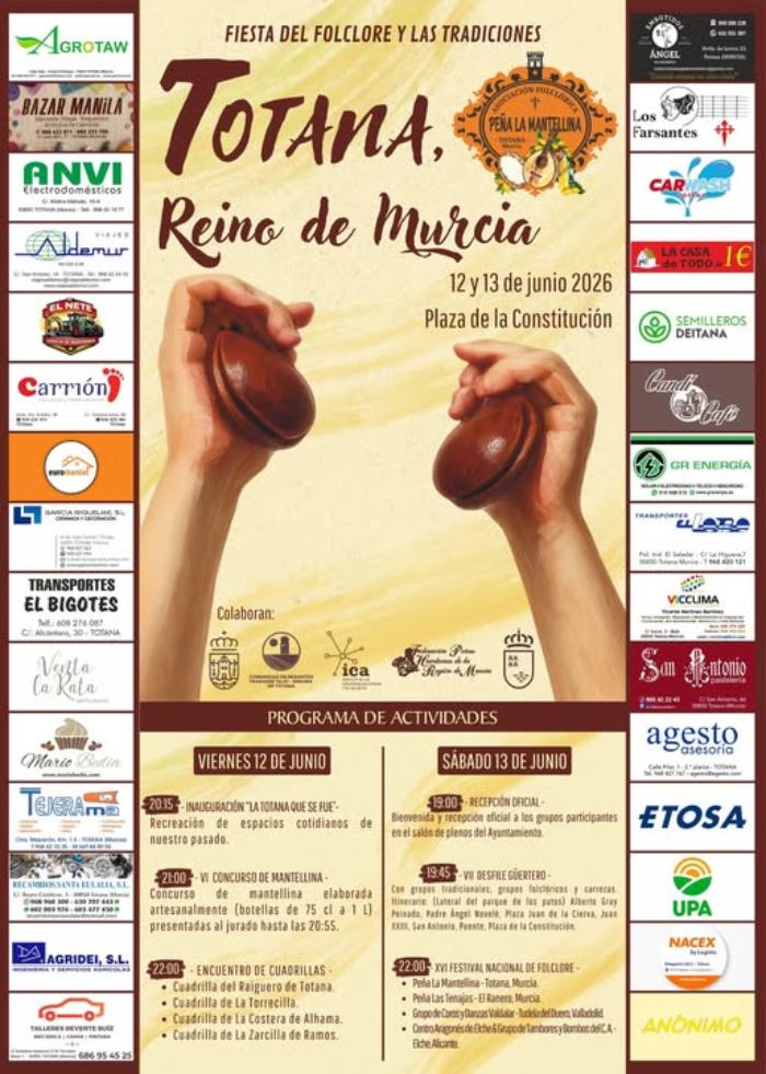 Fiesta del folclore y las tradiciones Totana, reino de Murcia