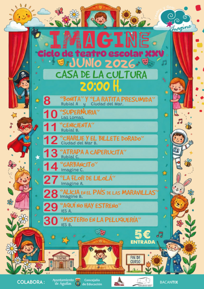 XxV ciclo de teatro escolar imagine 