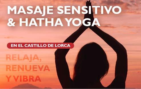 Taller de masaje sensitivo + hatha yoga
