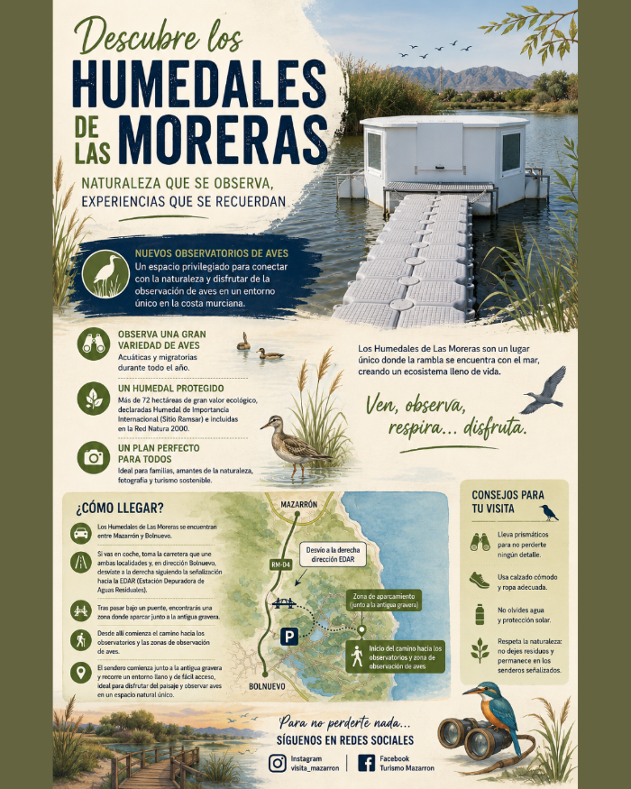 Descubre los humedales de las moreras