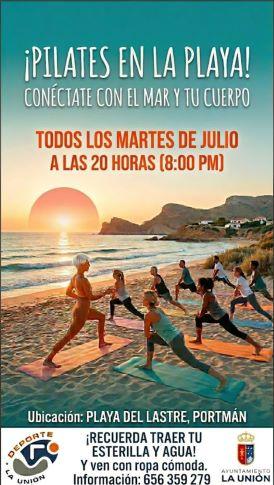 Pilates en la playa