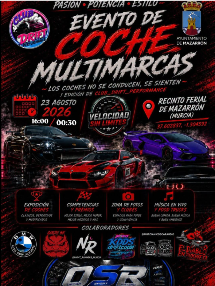 Evento de coches multimarcas en Mazarr�n