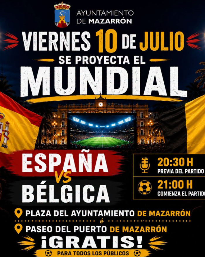 ENCUENTRO ENTRE ESPA�A Y B�LGICA EN PANTALLA GIGANTE