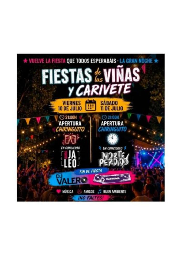 FIESTAS DE LAS VI�AS Y CARIVETE 