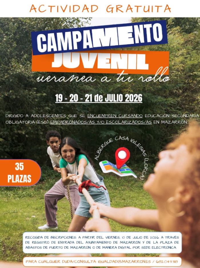Campamento juvenil.  veranea a tu rollo