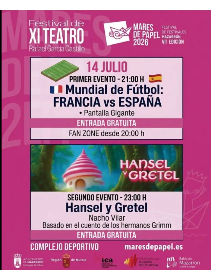 Actuaci�n sobre el musical hansel y gretel, cambio de hora