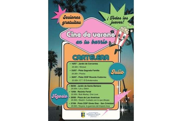 Cine de verano en tu barrio