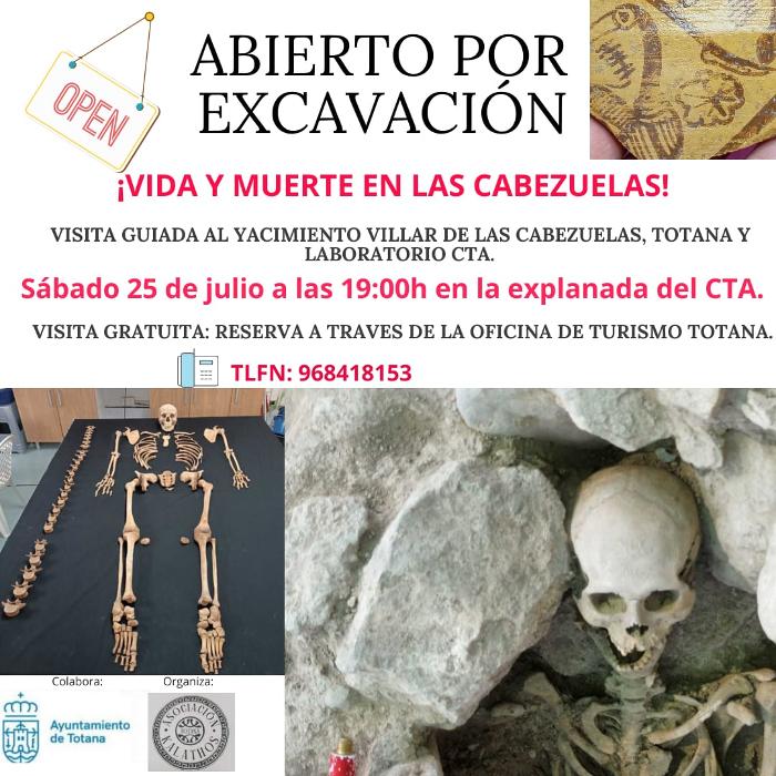 Visita guiada  al yacimiento villar de las cabezuelas,Totana