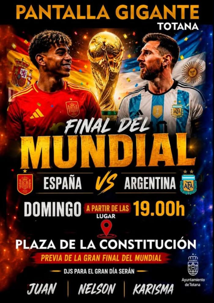 Pantalla gigante. Final del mundial